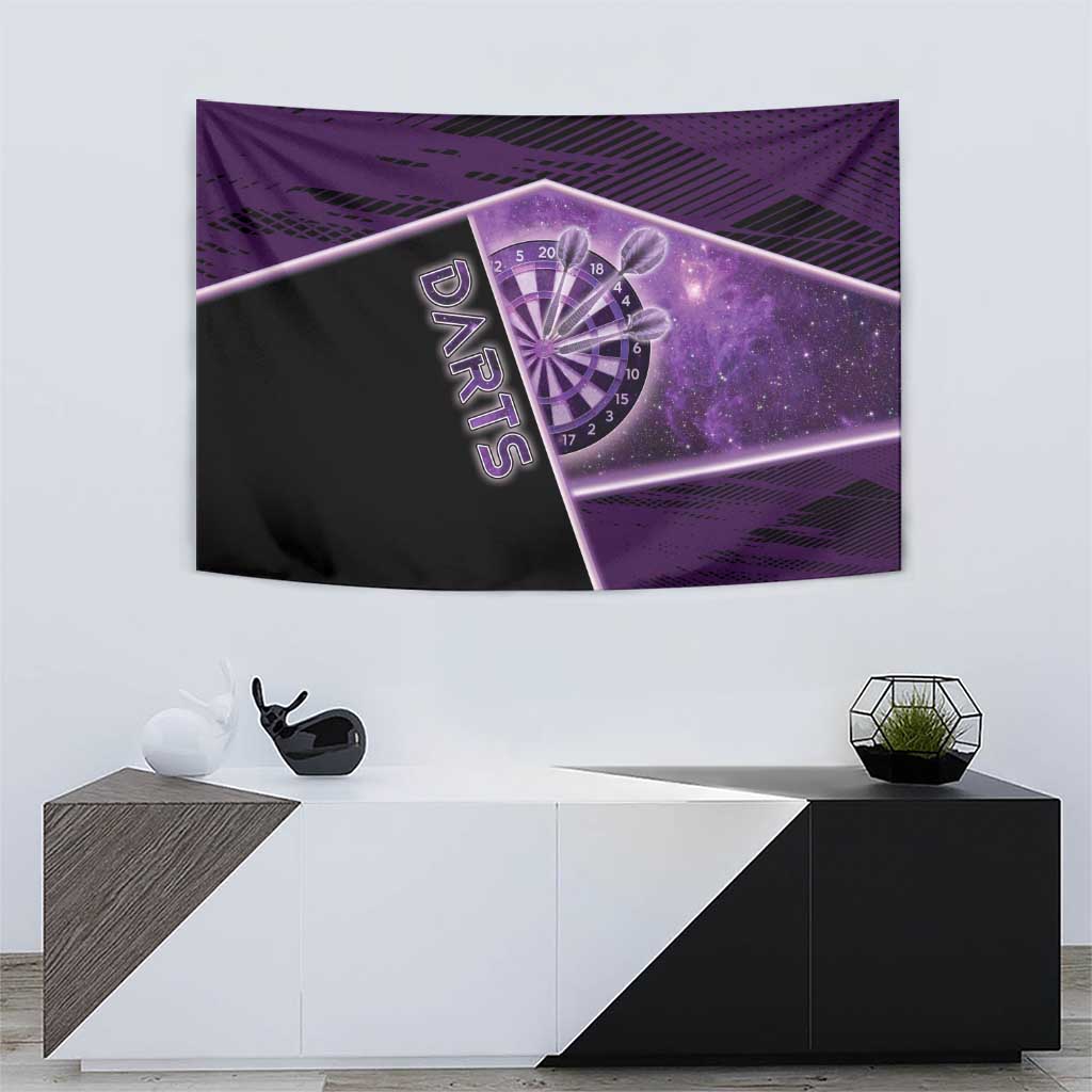 Darts Tapestry Galaxy Style Purple - Wonder Print Shop