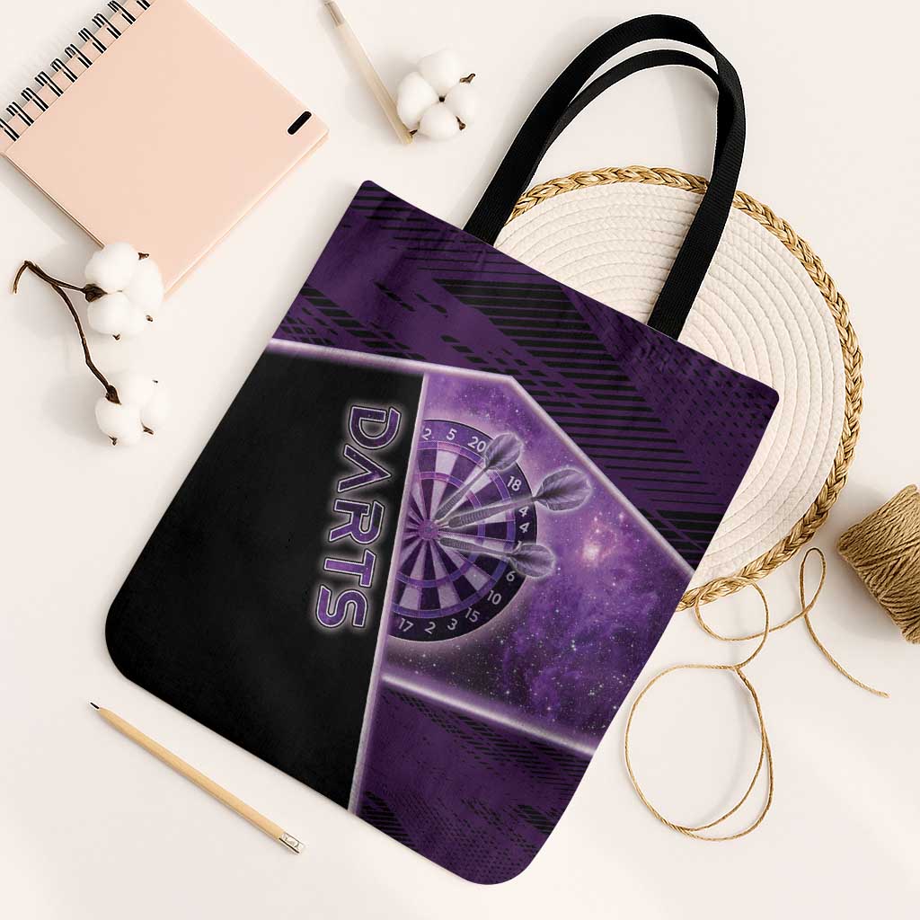 Darts Tote Bag Galaxy Style Purple - Wonder Print Shop