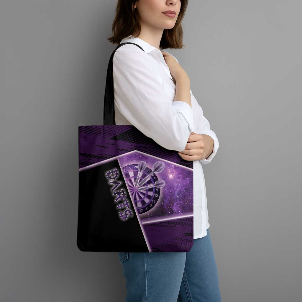 Darts Tote Bag Galaxy Style Purple - Wonder Print Shop