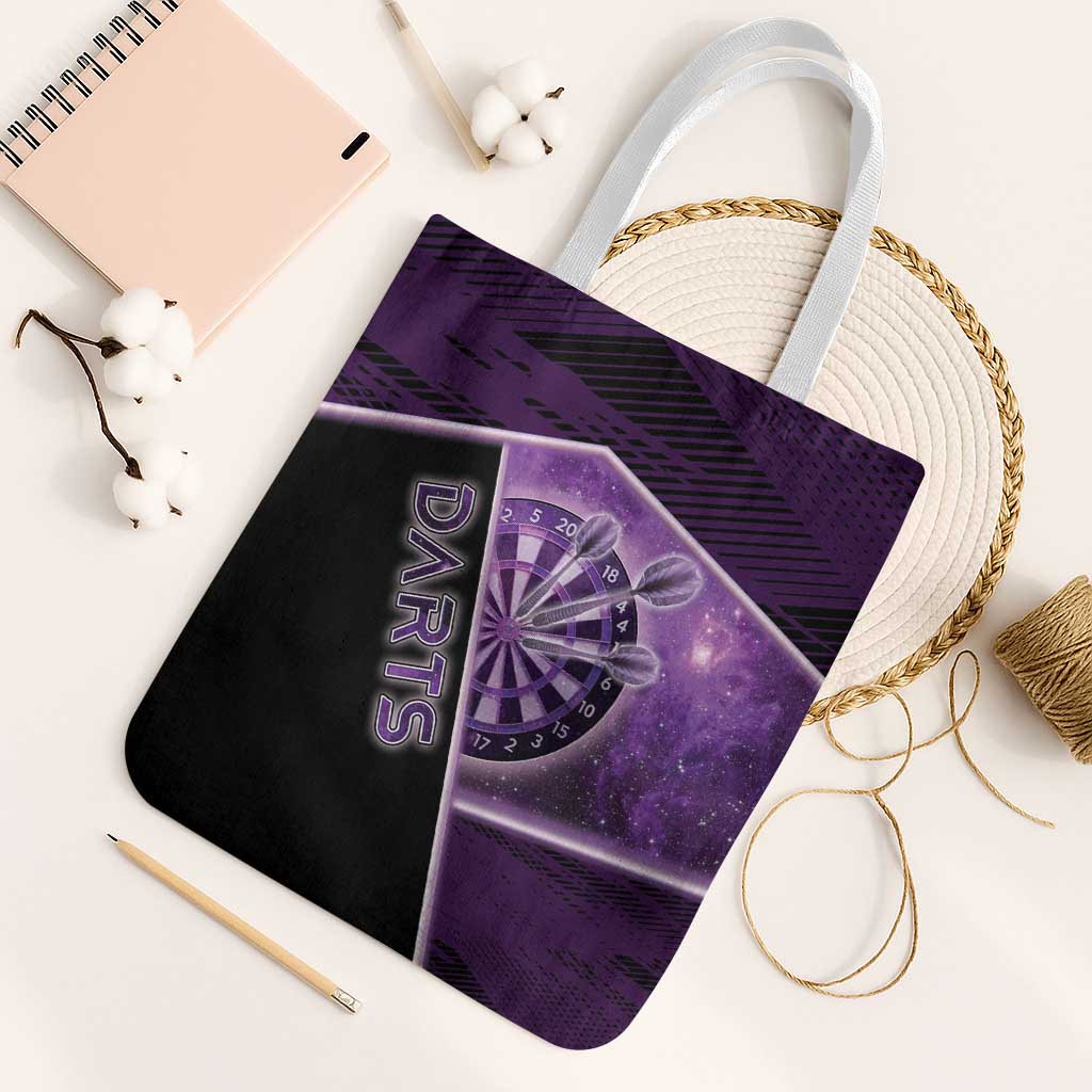 Darts Tote Bag Galaxy Style Purple - Wonder Print Shop
