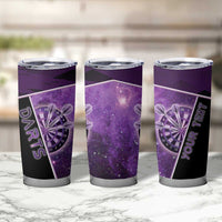 Personalized Darts Tumbler Cup Galaxy Style Purple - Wonder Print Shop
