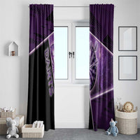 Darts Window Curtain Galaxy Style Purple - Wonder Print Shop