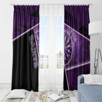 Darts Window Curtain Galaxy Style Purple - Wonder Print Shop