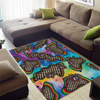 Hippie Area Rug Psychedelic Third Eye Art - Wonder Print Shop