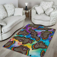 Hippie Area Rug Psychedelic Third Eye Art - Wonder Print Shop