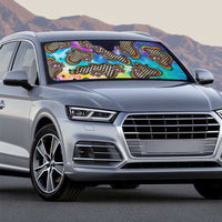 Hippie Auto Sun Shade Psychedelic Third Eye Art - Wonder Print Shop