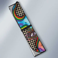 Hippie Auto Sun Shade Psychedelic Third Eye Art - Wonder Print Shop