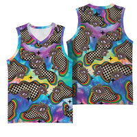 Hippie Basketball Jersey Psychedelic Third Eye Art - Wonder Print Shop