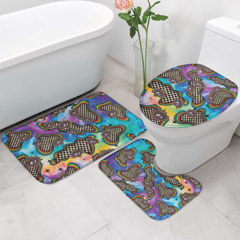 Hippie Bathroom Set Psychedelic Third Eye Art - Wonder Print Shop