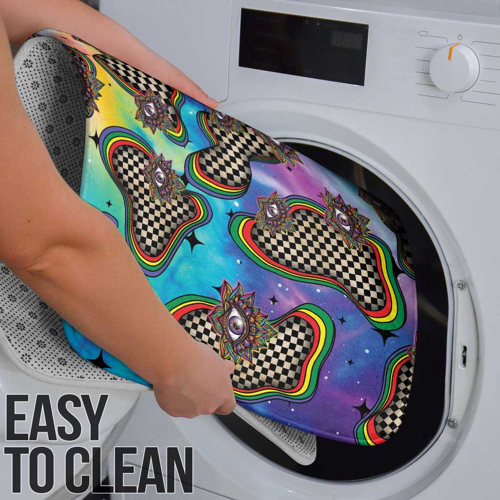 Hippie Bathroom Set Psychedelic Third Eye Art - Wonder Print Shop