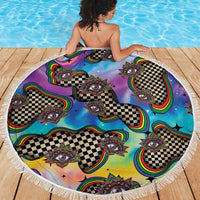 Hippie Beach Blanket Psychedelic Third Eye Art - Wonder Print Shop