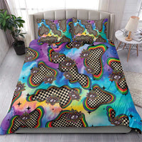 Hippie Bedding Set Psychedelic Third Eye Art - Wonder Print Shop