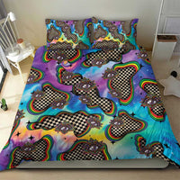 Hippie Bedding Set Psychedelic Third Eye Art - Wonder Print Shop