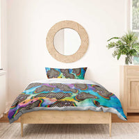 Hippie Bedding Set Psychedelic Third Eye Art - Wonder Print Shop