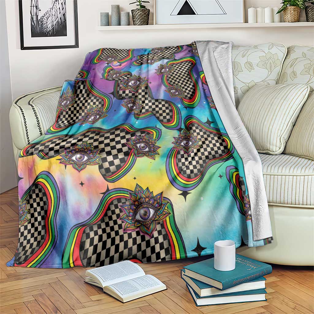 Hippie Blanket Psychedelic Third Eye Art - Wonder Print Shop