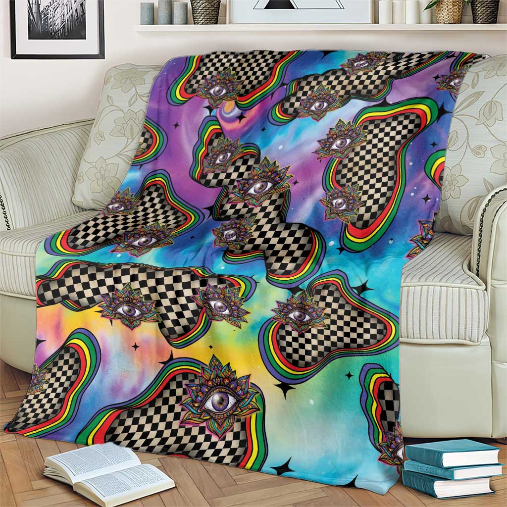 Hippie Blanket Psychedelic Third Eye Art - Wonder Print Shop