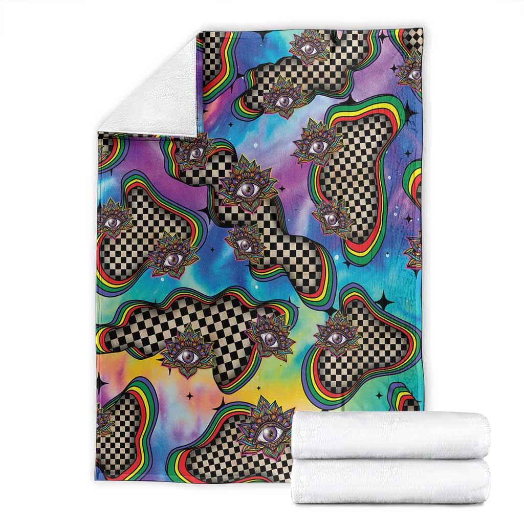 Hippie Blanket Psychedelic Third Eye Art - Wonder Print Shop