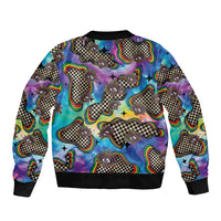 Hippie Bomber Jacket Psychedelic Third Eye Art - Wonder Print Shop