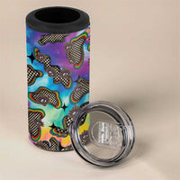Hippie 4 in 1 Can Cooler Tumbler Psychedelic Third Eye Art - Wonder Print Shop