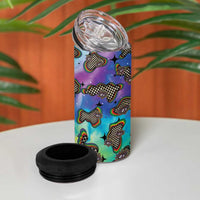 Hippie 4 in 1 Can Cooler Tumbler Psychedelic Third Eye Art - Wonder Print Shop