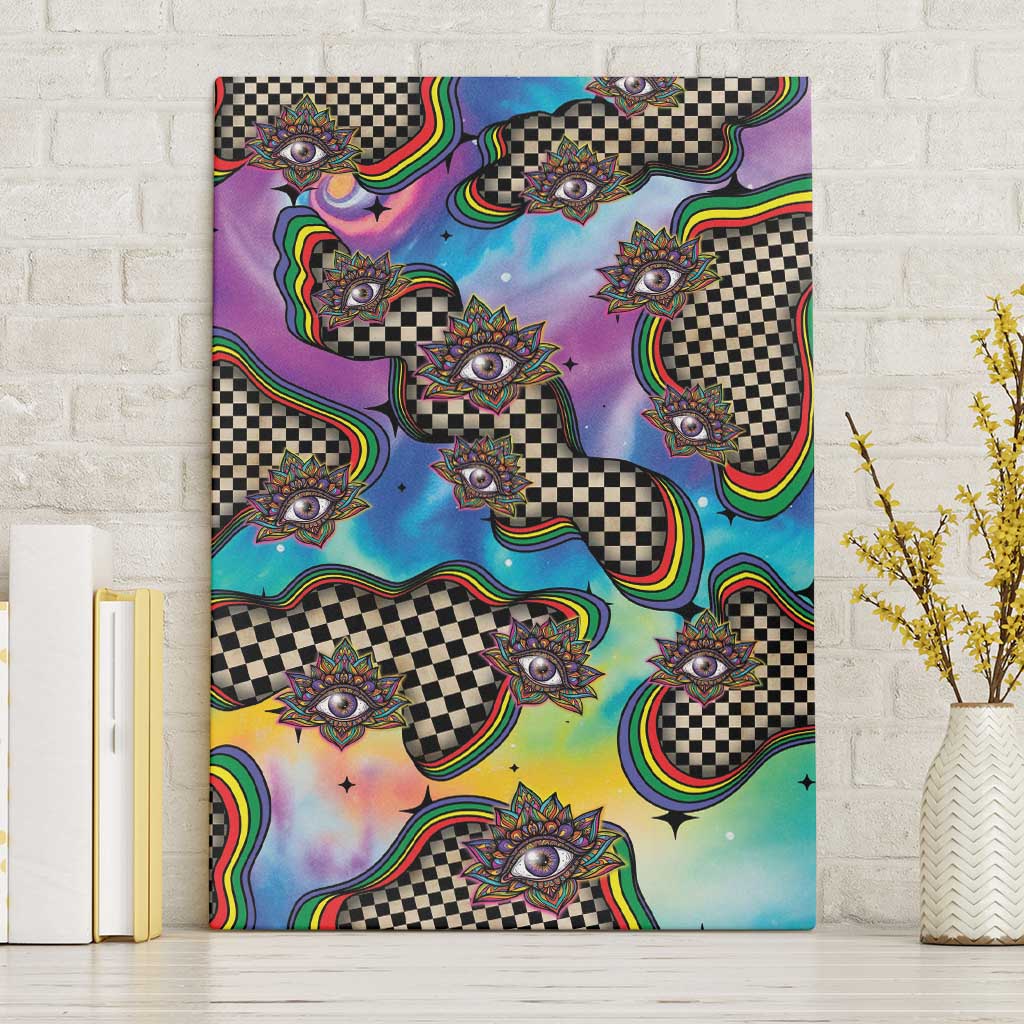 Hippie Canvas Wall Art Psychedelic Third Eye Art - Wonder Print Shop