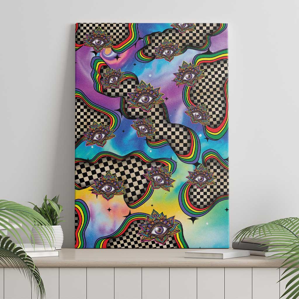 Hippie Canvas Wall Art Psychedelic Third Eye Art - Wonder Print Shop