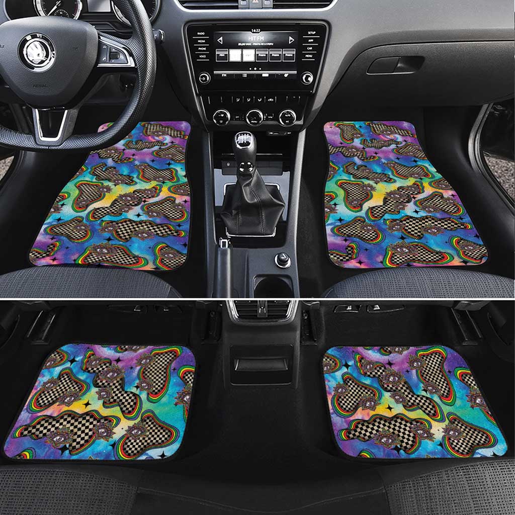 Hippie Car Mats Psychedelic Third Eye Art - Wonder Print Shop