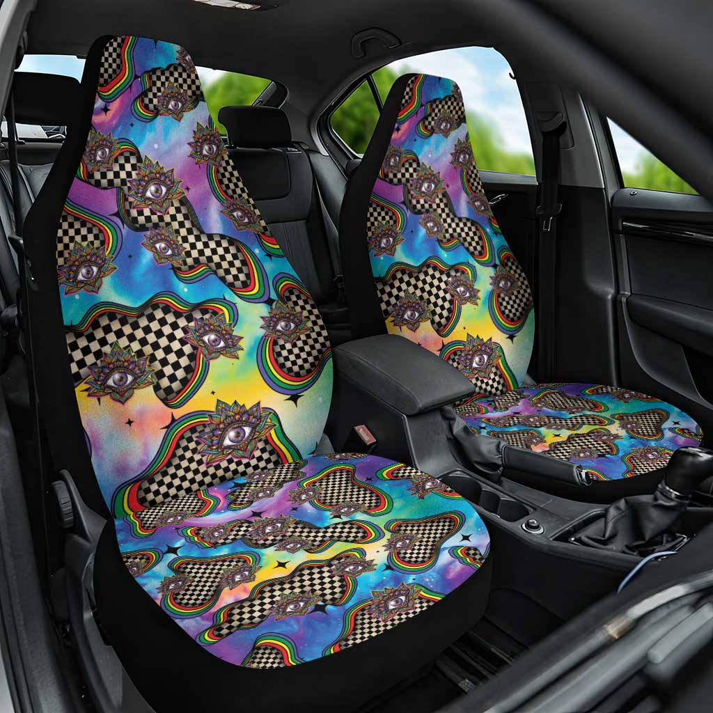 Hippie Car Seat Cover Psychedelic Third Eye Art - Wonder Print Shop