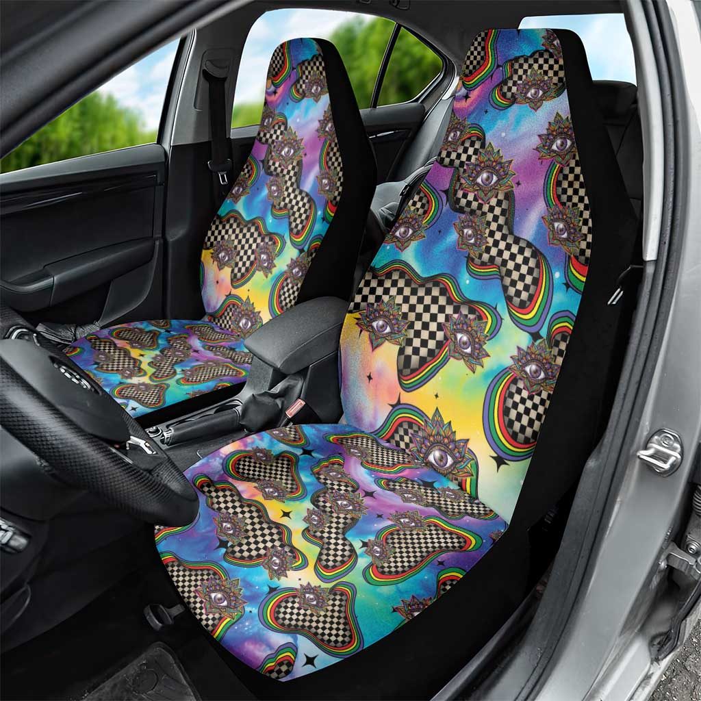 Hippie Car Seat Cover Psychedelic Third Eye Art - Wonder Print Shop