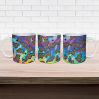 Hippie Ceramic Mug Psychedelic Third Eye Art - Wonder Print Shop