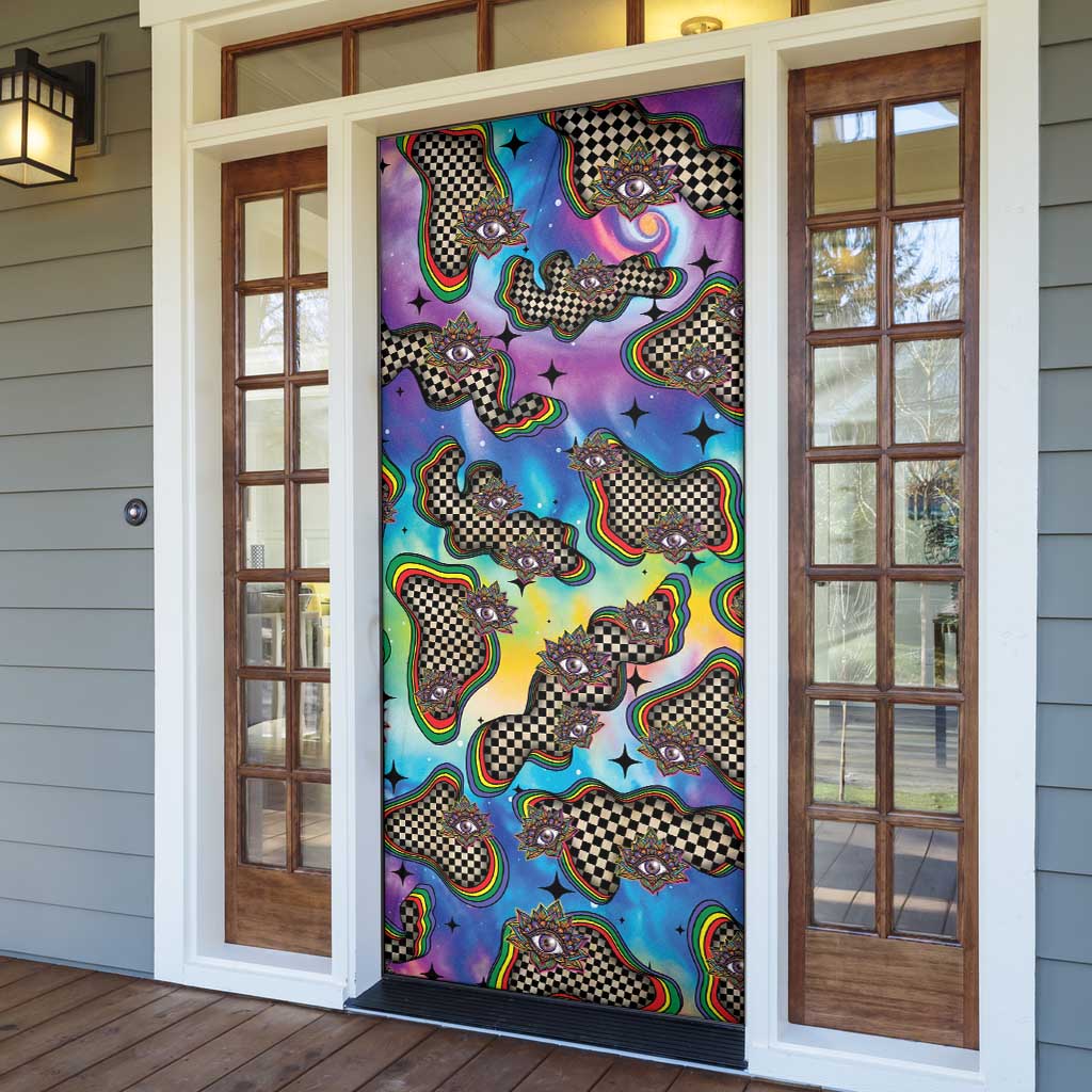 Hippie Door Cover Psychedelic Third Eye Art - Wonder Print Shop