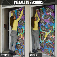 Hippie Door Cover Psychedelic Third Eye Art - Wonder Print Shop