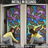 Hippie Door Cover Psychedelic Third Eye Art - Wonder Print Shop