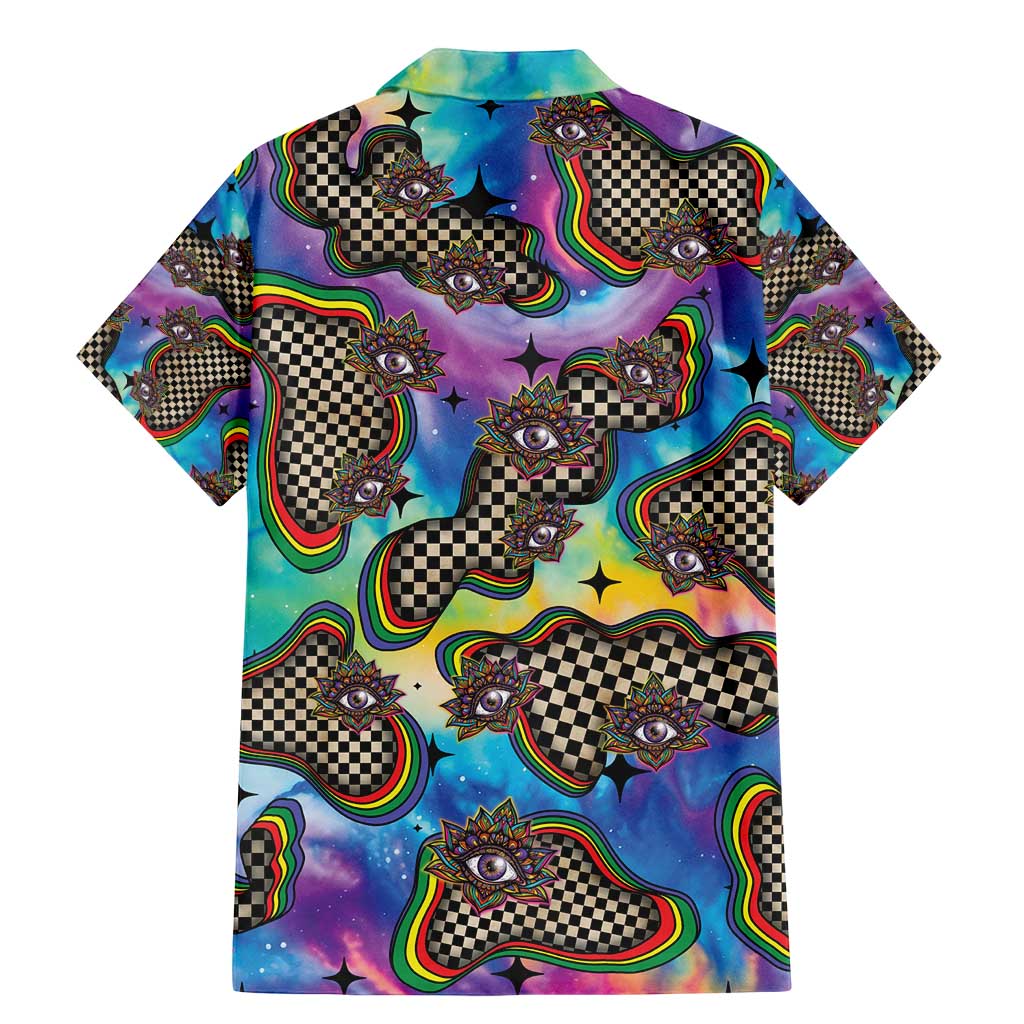 Hippie Family Matching Mermaid Dress and Hawaiian Shirt Psychedelic Third Eye Art - Wonder Print Shop