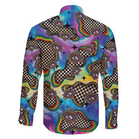 Hippie Family Matching Puletasi and Hawaiian Shirt Psychedelic Third Eye Art - Wonder Print Shop