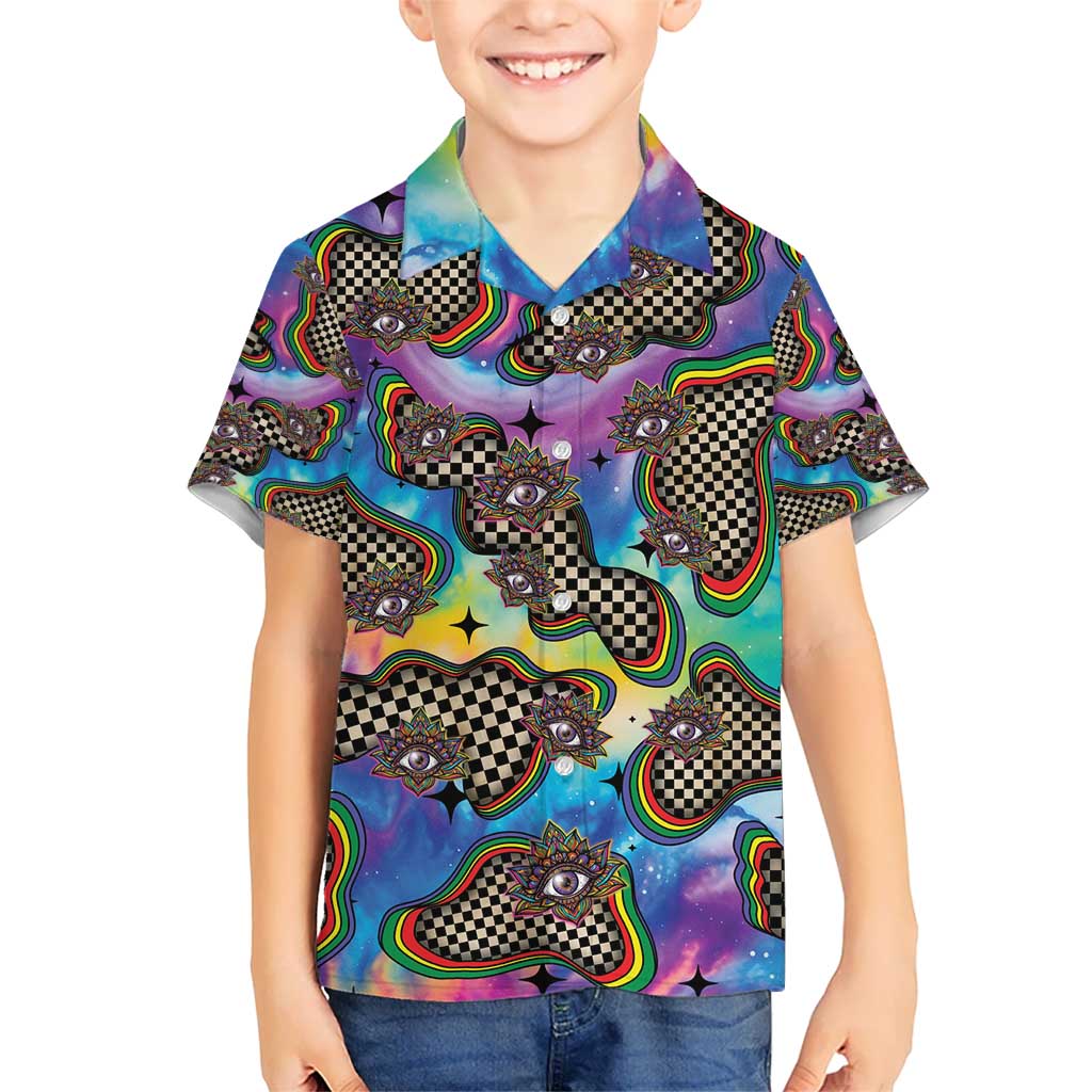 Hippie Hawaiian Shirt Psychedelic Third Eye Art - Wonder Print Shop