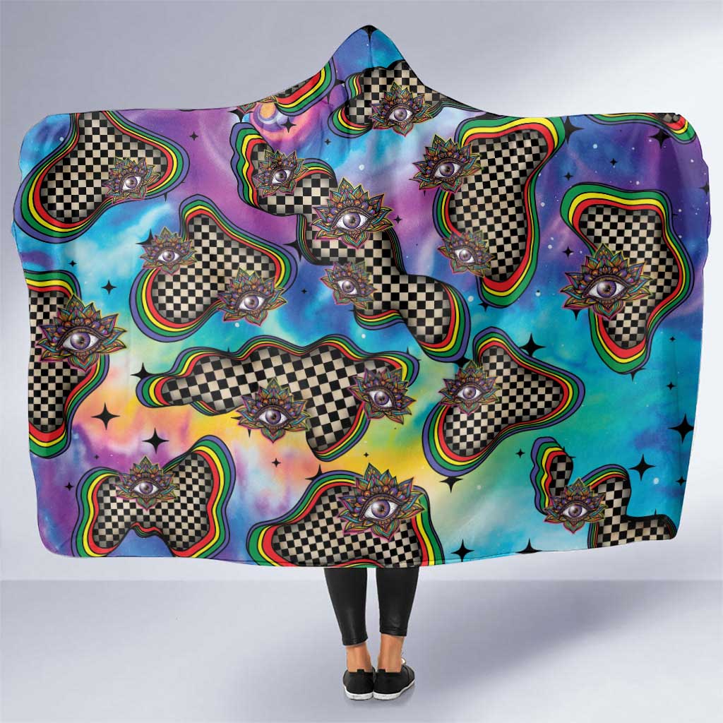Hippie Hooded Blanket Psychedelic Third Eye Art - Wonder Print Shop