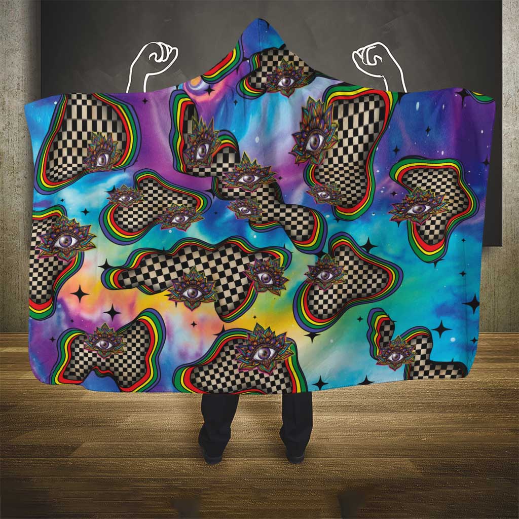 Hippie Hooded Blanket Psychedelic Third Eye Art - Wonder Print Shop