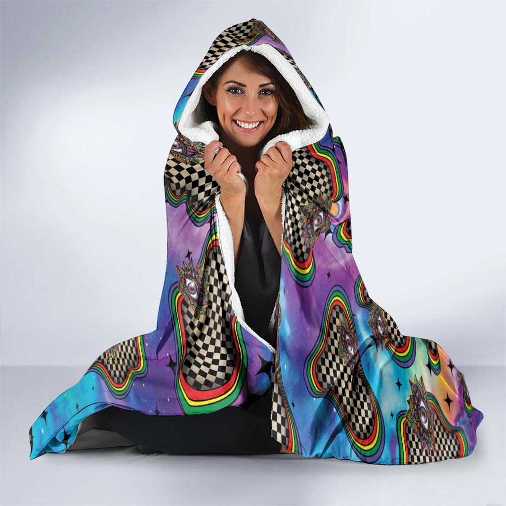 Hippie Hooded Blanket Psychedelic Third Eye Art - Wonder Print Shop
