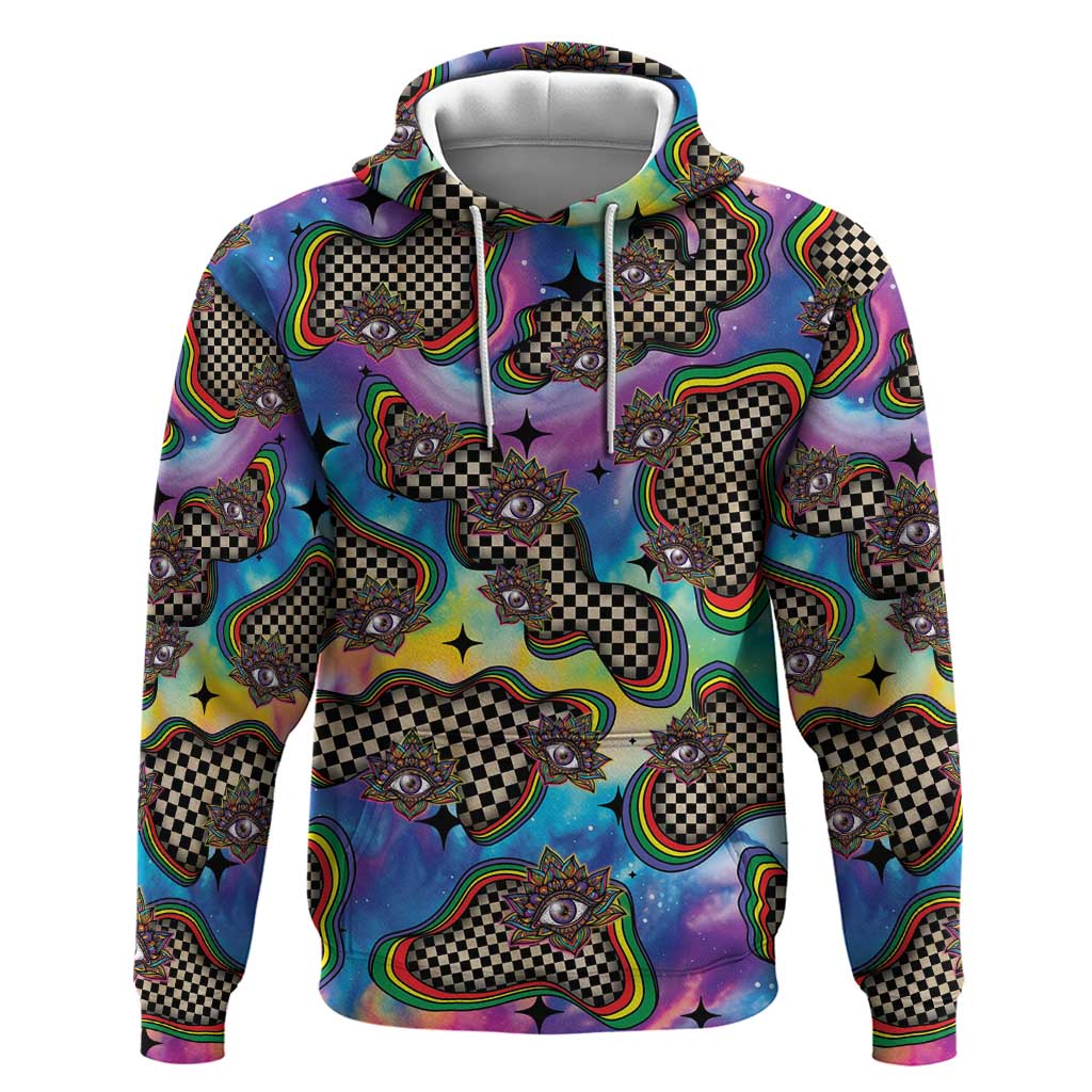 Hippie Hoodie Psychedelic Third Eye Art - Wonder Print Shop