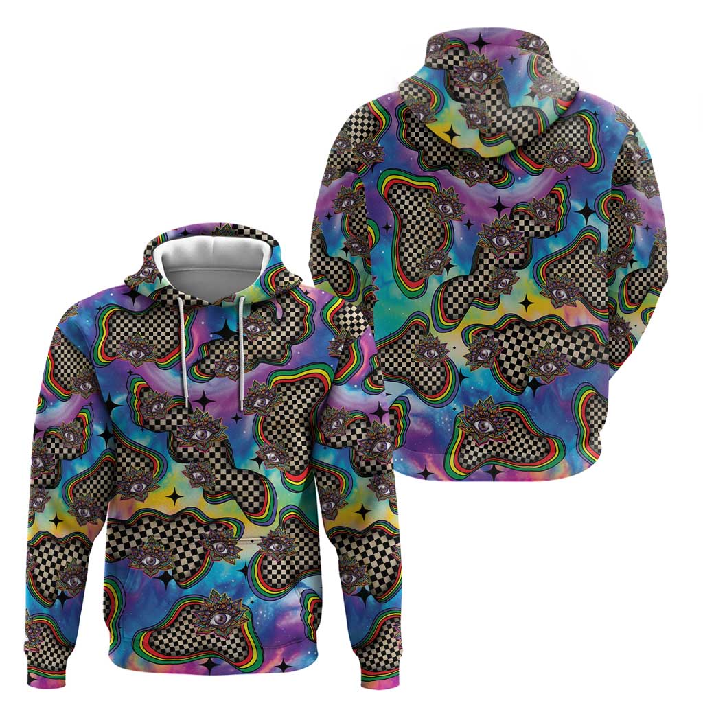 Hippie Hoodie Psychedelic Third Eye Art - Wonder Print Shop