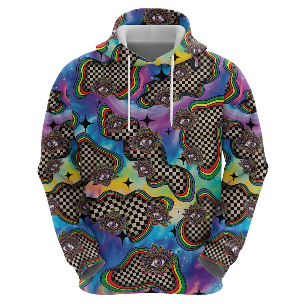 Hippie Hoodie Psychedelic Third Eye Art - Wonder Print Shop