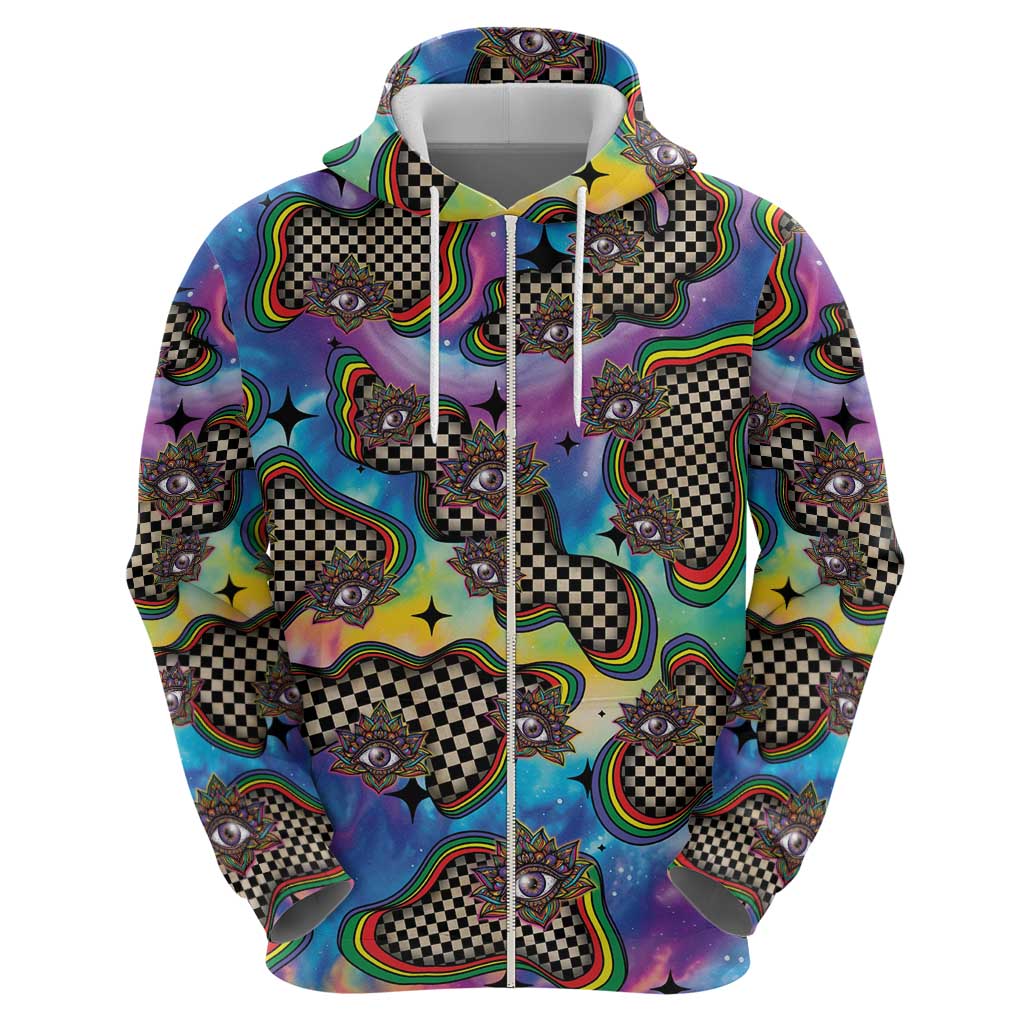 Hippie Hoodie Psychedelic Third Eye Art - Wonder Print Shop
