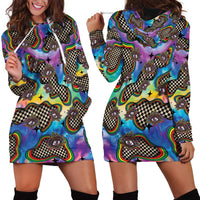 Hippie Hoodie Dress Psychedelic Third Eye Art - Wonder Print Shop