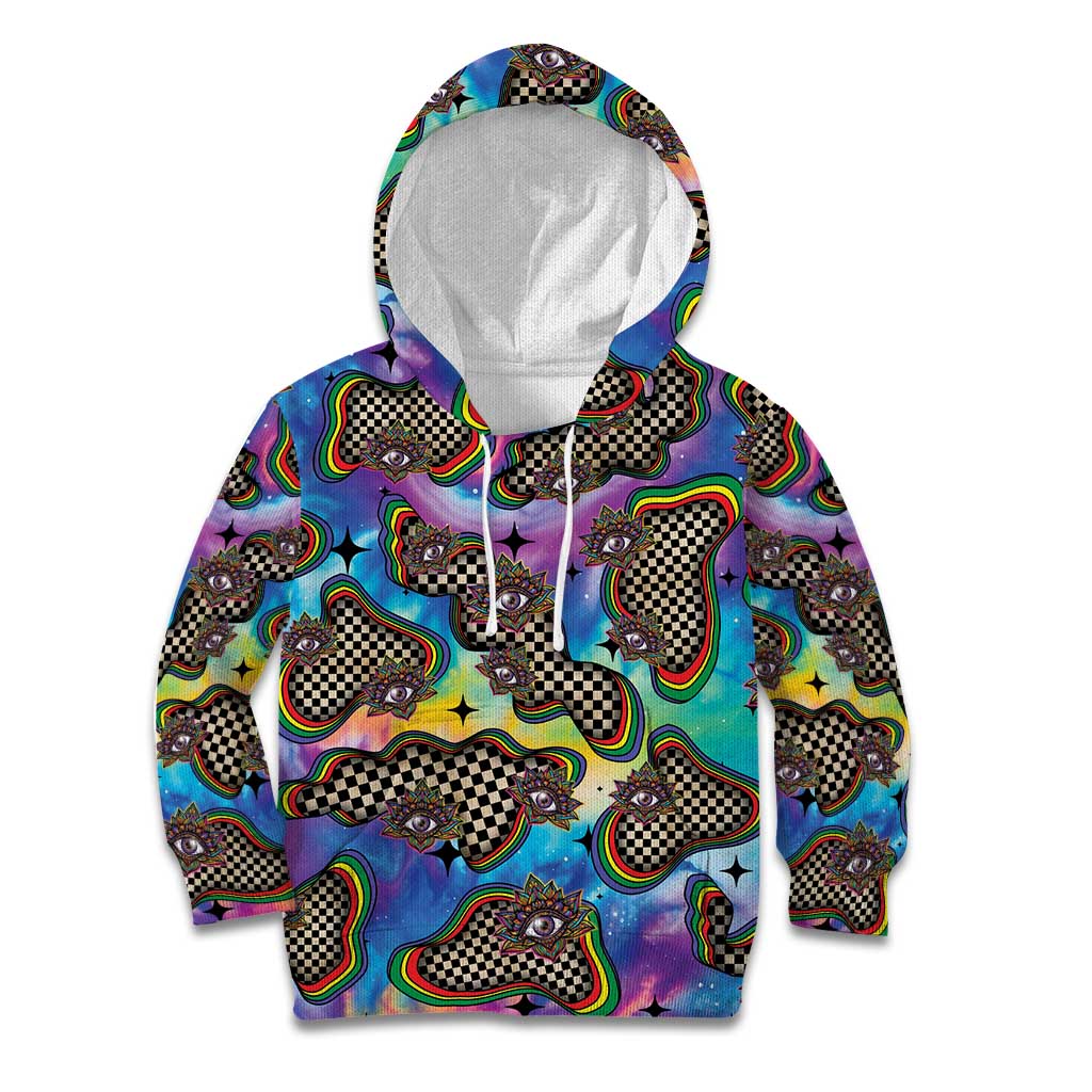 Hippie Kid Hoodie Psychedelic Third Eye Art - Wonder Print Shop