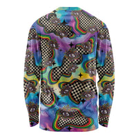 Hippie Long Sleeve Shirt Psychedelic Third Eye Art - Wonder Print Shop
