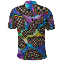 Hippie Polo Shirt Psychedelic Third Eye Art - Wonder Print Shop