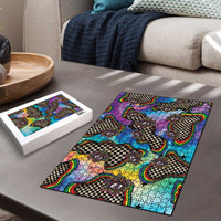 Hippie Puzzle Psychedelic Third Eye Art - Wonder Print Shop