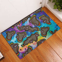 Hippie Rubber Doormat Psychedelic Third Eye Art - Wonder Print Shop