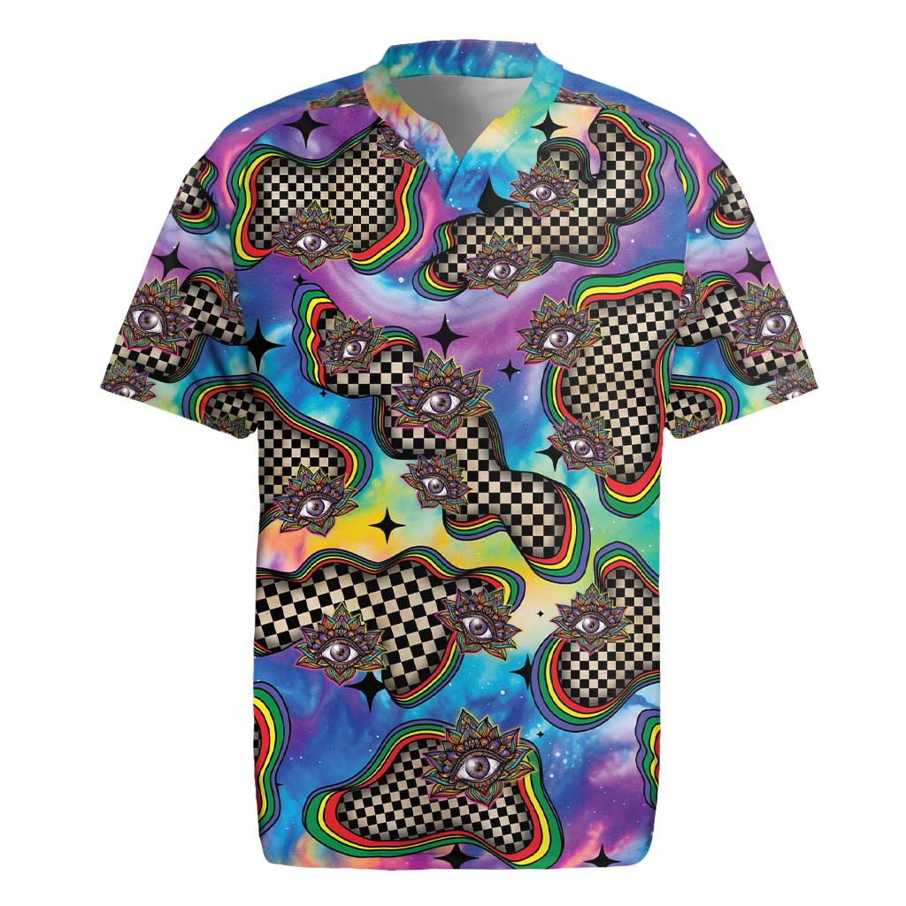 Hippie Rugby Jersey Psychedelic Third Eye Art - Wonder Print Shop